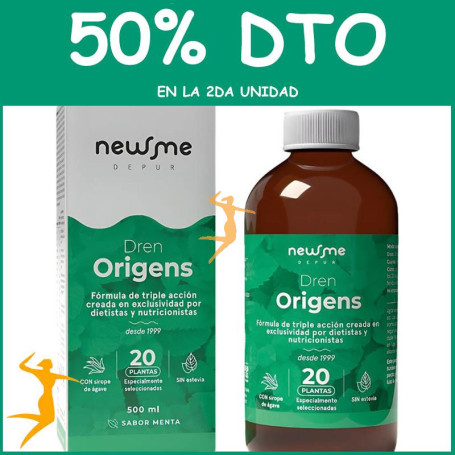 DREN ORIGENS SABOR MENTA 500ML HERBORA OFERTA 2 UD