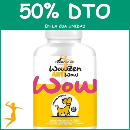 ARTIWOW PERROS 30KG 60 COMPRIMIDOS SORIA NATURAL OFERTA 2 UD