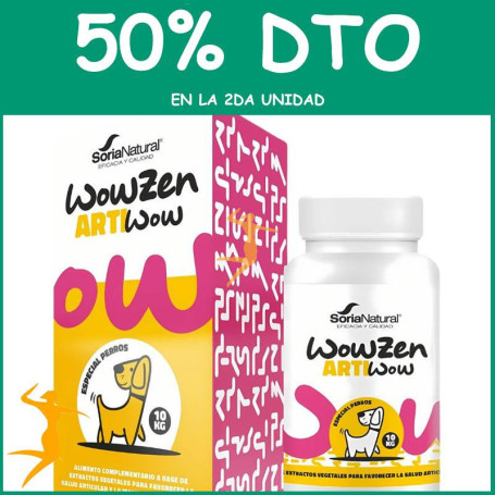 ARTIWOW PERROS 10KG 60 COMPRIMIDOS SORIA NATURAL OFERTA 2 UD