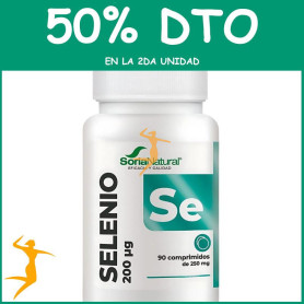 SELENIO LIBERACIÓN SOSTENIDA 90 COMPRIMIDOS SORIA NATURAL OFERTA 2 UD