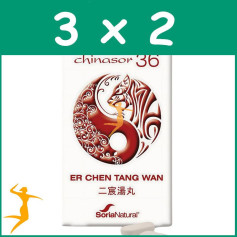 Pack 3x2 CHINASOR 36 ER CHEN TANG WAN 30 COMPRIMIDOS SORIA NATURAL