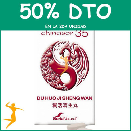 CHINASOR 35 DU HUO JI SENG WAN 30 COMPRIMIDOS SORIA NATURAL OFERTA 2 UD