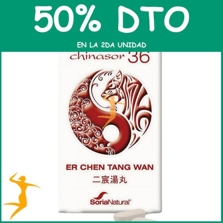 CHINASOR 36 ER CHEN TANG WAN 30 COMPRIMIDOS SORIA NATURAL OFERTA 2 UD