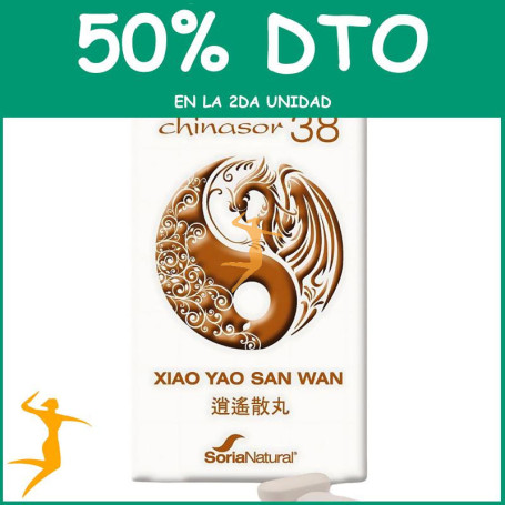 CHINASOR 38 XIAO YAO SAN WAN 30 COMPRIMIDOS SORIA NATURAL OFERTA 2 UD