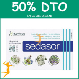 SEDASOR ACCIÓN CONTINUA 30 CÁPSULAS SORIA NATURAL OFERTA 2 UD