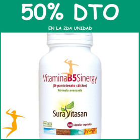 VITAMINA B5 SINERGY 180 CÁPSULAS SURA VITASAN OFERTA 2 UD