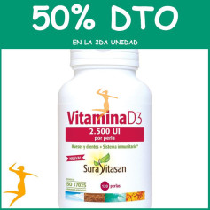 VITAMINA D3 2.500UI 120 PERLAS SURA VITASAN OFERTA 2 UD