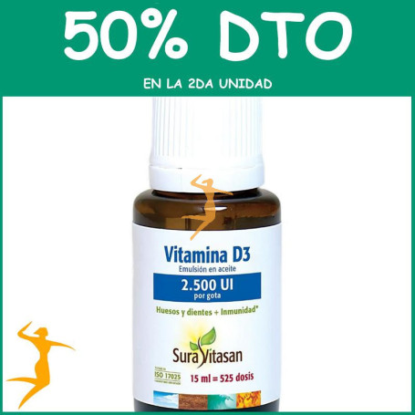 VITAMINA D3 2.500UI 15ML SURA VITASAN OFERTA 2 UD