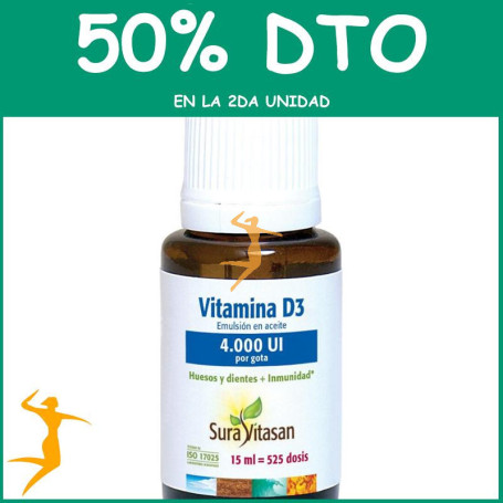 VITAMINA D3 4.000 UI 15ML SURA VITASAN OFERTA 2 UD