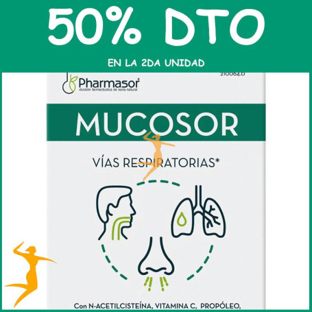 MUCOSOR 16 STICKS SORIA NATURAL OFERTA 2 UD