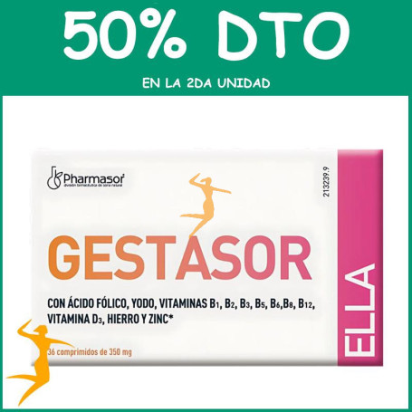 GESTASOR ELLA 36 COMPRIMIDOS SORIA NATURAL OFERTA 2 UD