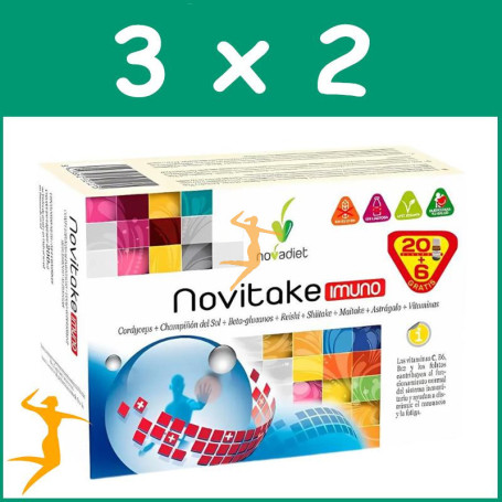 PACK 3x2 NOVITAKE IMUNO PROMOCION 20+6 VIALES NOVA DIET