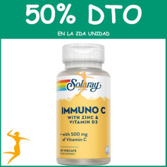 IMMUNO C (C+VIT D3+ZINC) -30 VEGCAPS SOLARAY OFERTA 2 UD