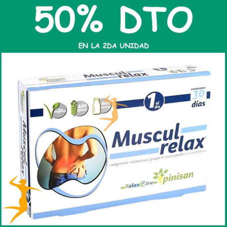 MUSCUL RELAX 30 CAPSULAS PINISAN OFERTA 2 UD