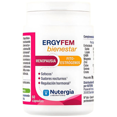 ERGY-FEM BIENESTAR 60 CÁPSULAS NUTERGIA