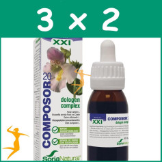 PACK 3X2 COMPOSOR 20 DOLOGÉN COMPLEX 50Ml. SORIA NATURAL