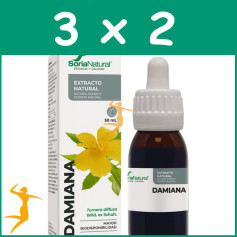 Pack 3x2 EXTRACTO DE DAMIANA FÓRMULA XXI 50Ml. SORIA NATURAL