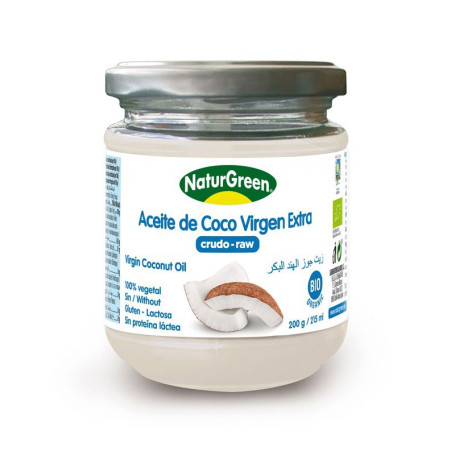 ACEITE VIRGEN DE COCO 200Gr. NATURGREEN