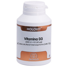 HOLOVIT VITAMINA D3 2000UI + K2 180 CAPSULAS EQUISALUD