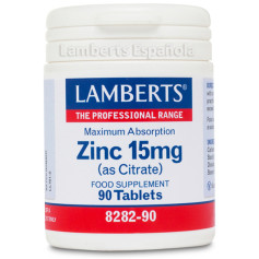ZINC 15Mg. (COMO CITRATO) 90 TABLETAS LAMBERTS