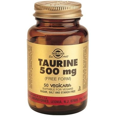 TAURINA 50 CAPSULAS VEGETALES SOLGAR