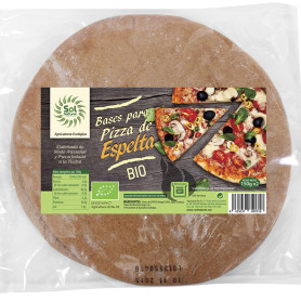 BASE&nbsp;DE&nbsp;PIZZA&nbsp;DE&nbsp;ESPELTA&nbsp;INTEGRAL BIO 2x150Gr. SOL NATURAL