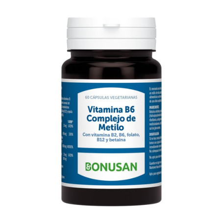 VITAMINA B6 COMPLEJO DE METILO 60 CAPSULAS BONUSAN