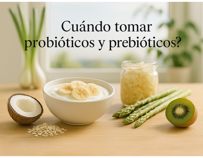 ¿Cuándo tomar probióticos y prebioticos? 